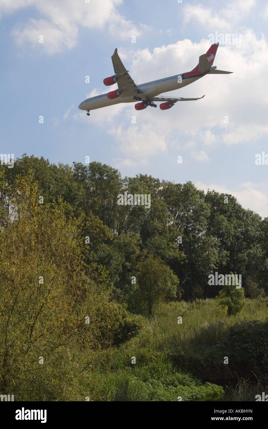 Gli approcci in aereo Aeroporto di heathrow Londra HOMER SYKES Foto Stock