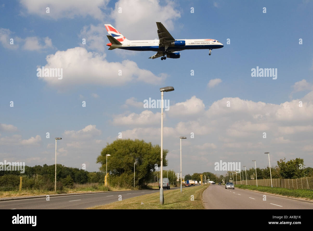 British Airways approcci in aereo Aeroporto di heathrow Londra HOMER SYKES Foto Stock