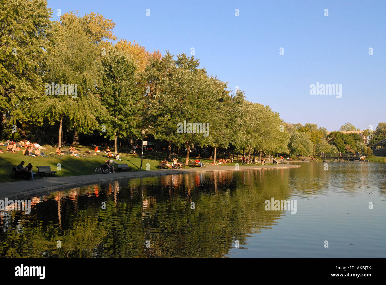 Lafontaine park Quebec Montreal Canada Foto Stock