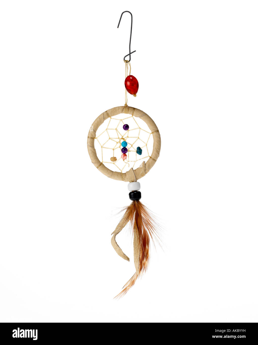 Dream Catcher ornamento di Natale appesa al gancio Foto Stock