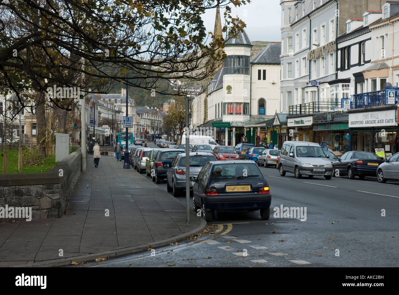 Mostyn St Llandudno Galles Foto Stock