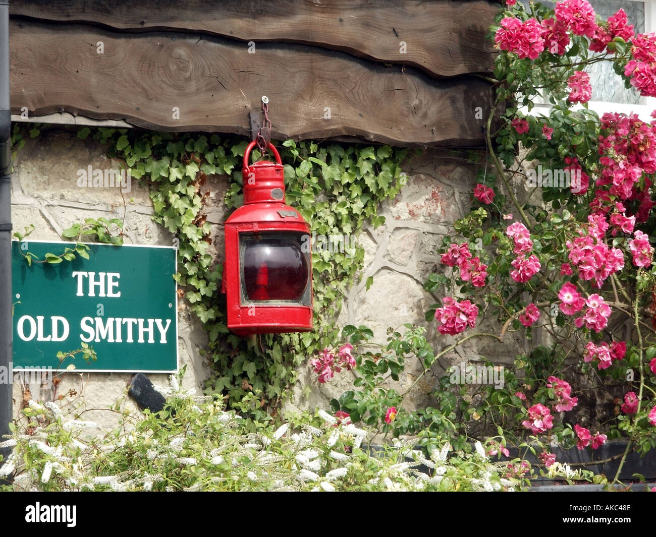 Il vecchio Smithy regali segno Foto Stock