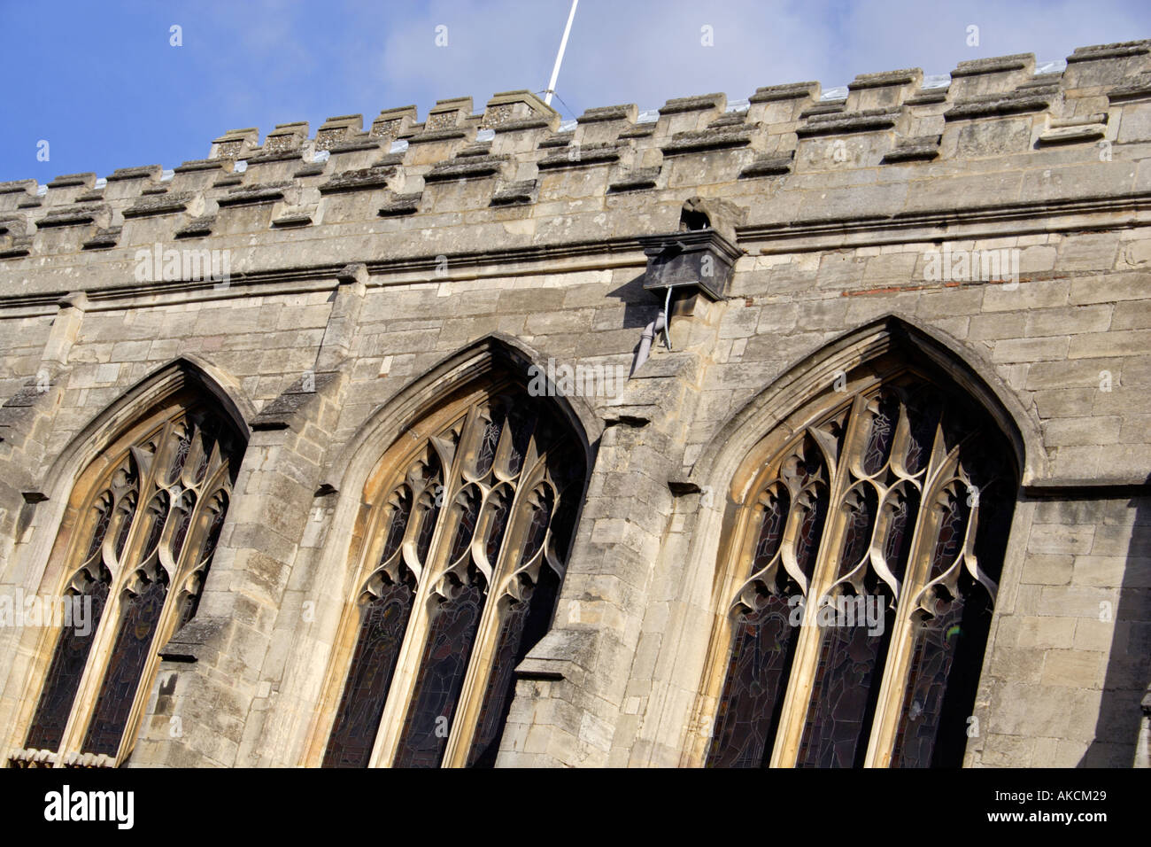 Saint Marie Chiesa Bury Saint Edmunds ospita i resti di Maria Tudor regina di Francia Bury St Edmunds Suffolk East Anglia UK Foto Stock