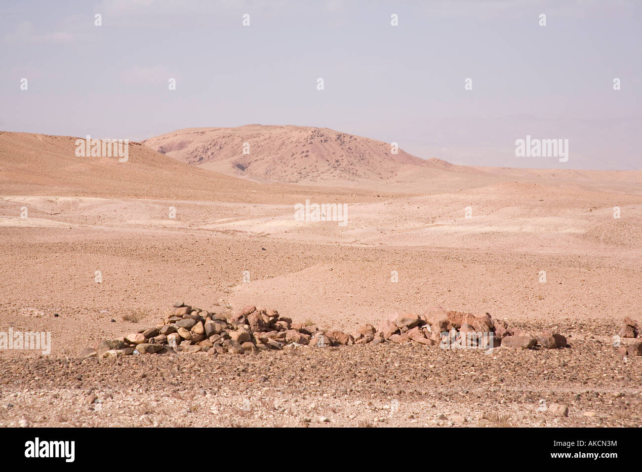 Il deserto del Sahara vicino Ouarzazate, Marocco, Africa del Nord. Foto Stock