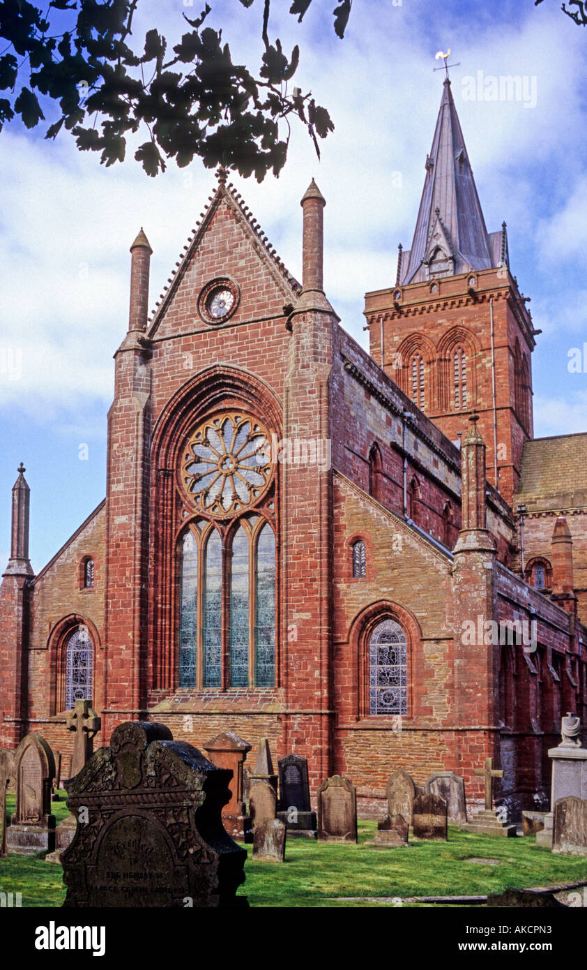ST MAGNUS CATHEDRAL KIRKWALL Orcadi Scozia Scotland Foto Stock