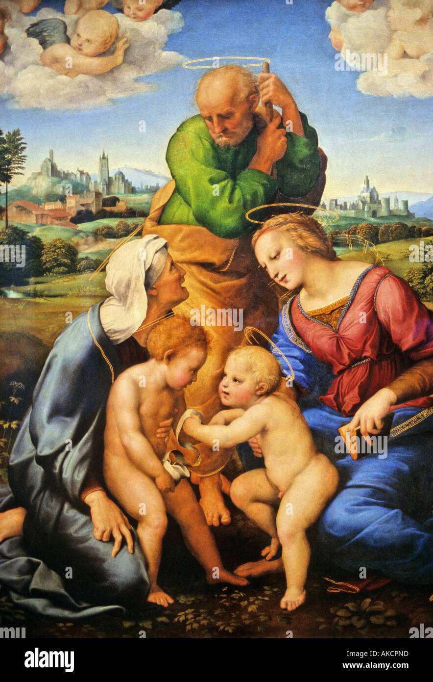MADONNA DELLA TENDA di Raffaello (1483-1520) ALTE PINAKOTEK Monaco di Baviera Germania Foto Stock