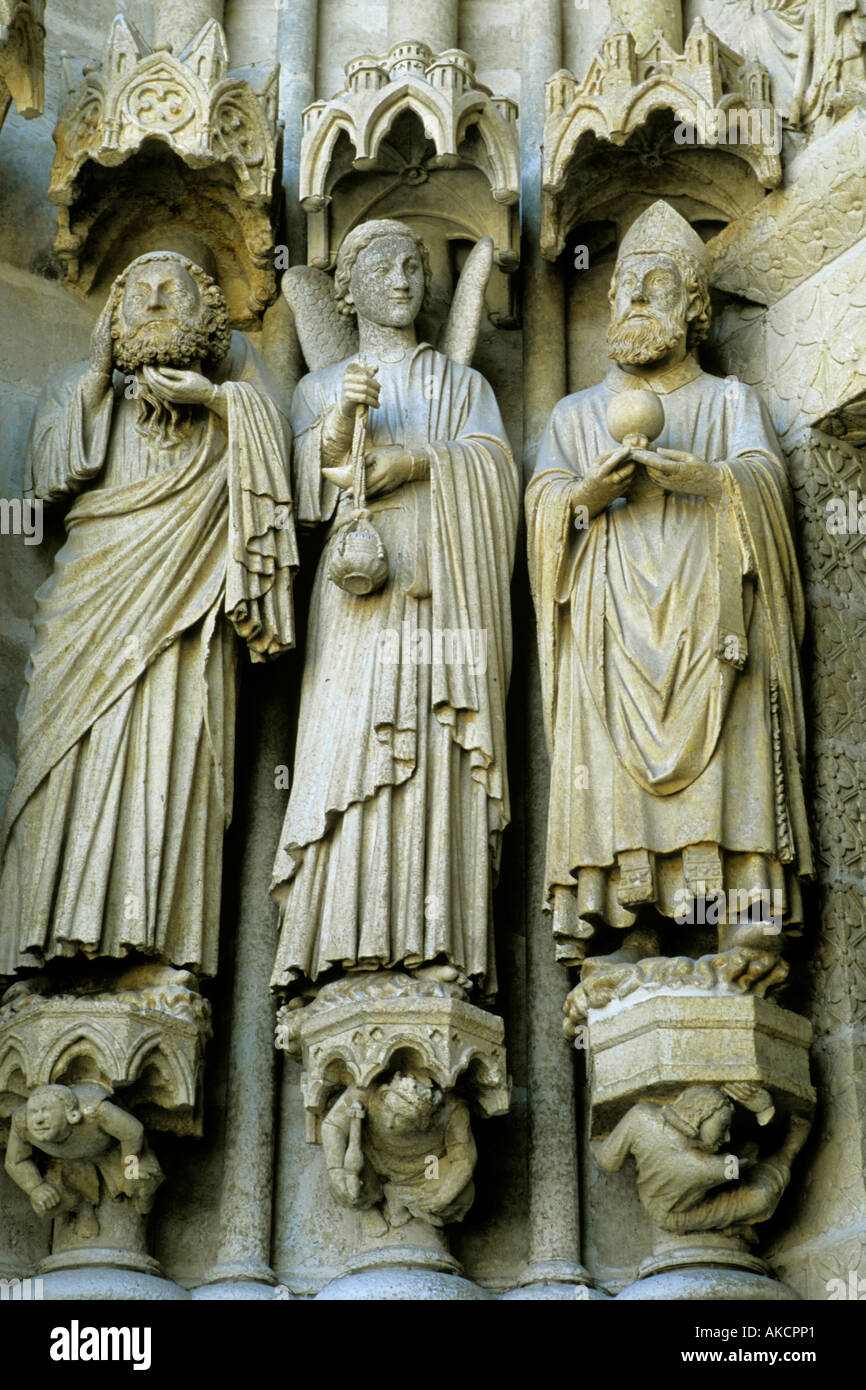 Francia Picardie Amiens la cattedrale di Notre Dame Foto Stock