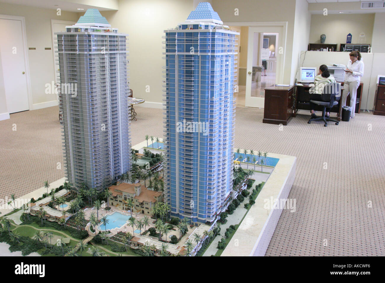 Miami Beach Florida,Collins Avenue,Blue and Green Diamond,condomini condomini condomini residence residence appartamenti appartamenti appartamenti Foto Stock