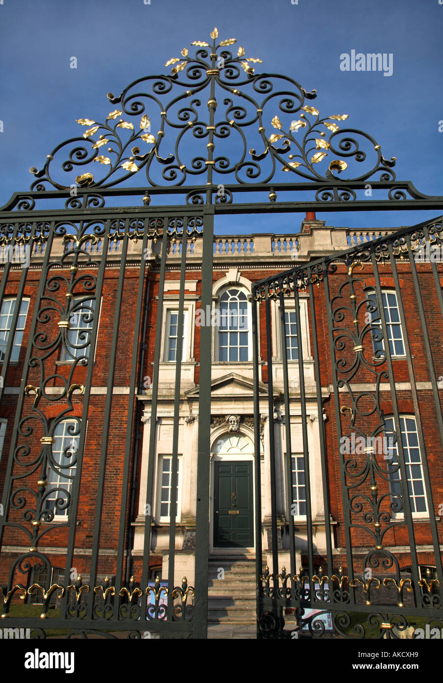 Cancelli anteriore dei Rangers casa a Greenwich Park Foto Stock