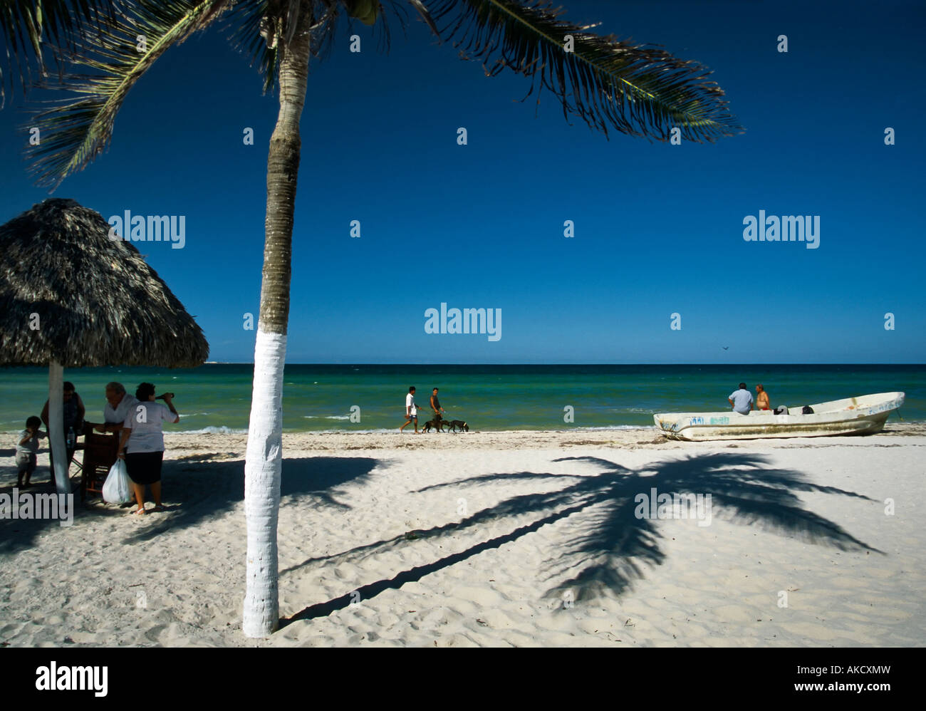 Golfo del Messico beach in Progreso Yucatan Messico Foto Stock