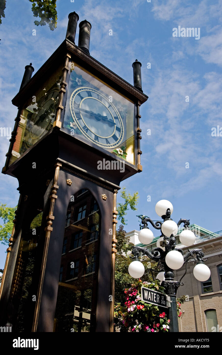 Gastown orologio a vapore Vancouver British Columbia Canada Foto Stock