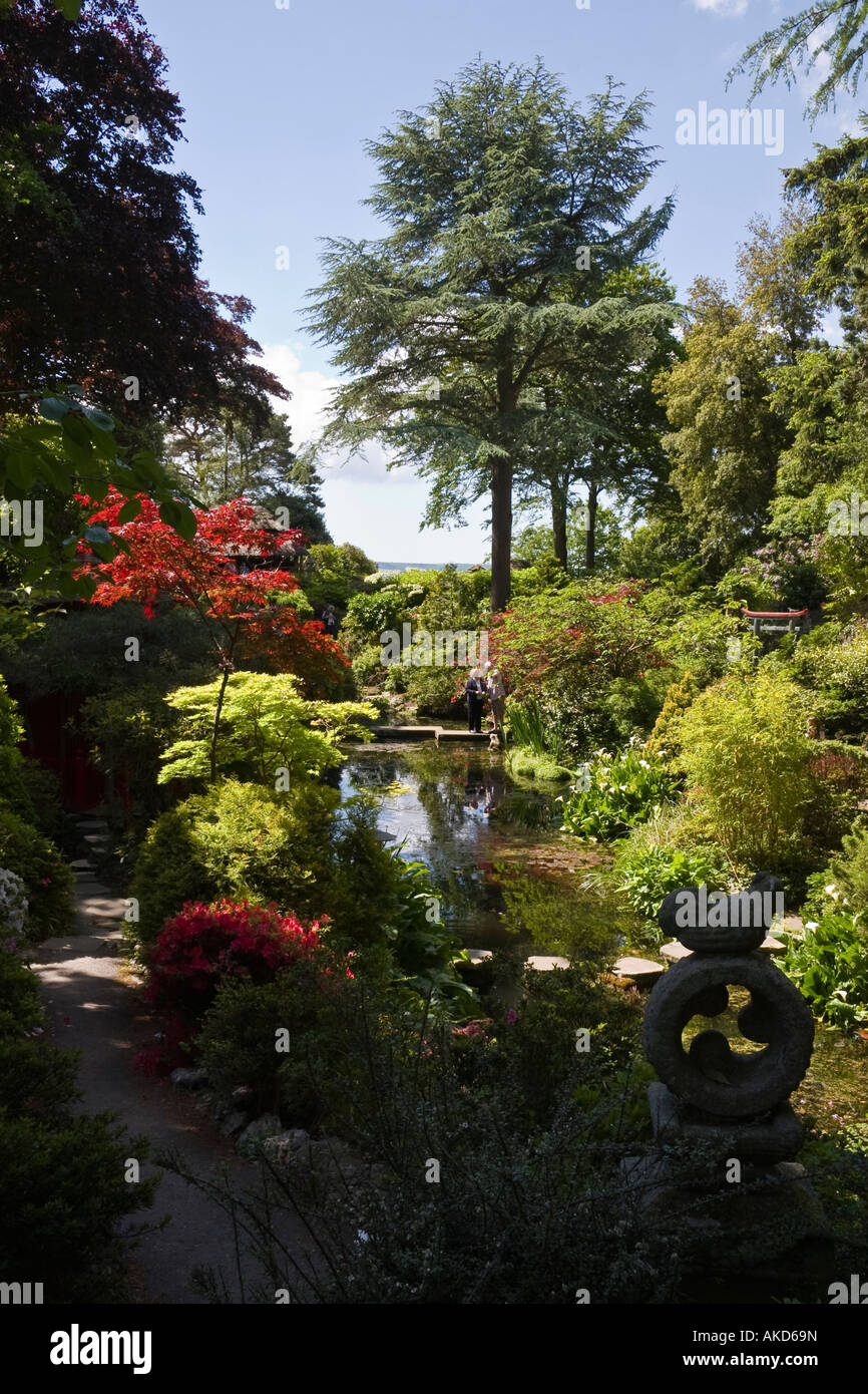 Il Giardino Giapponese, Compton Acres, Poole, Dorset, Inghilterra Foto Stock