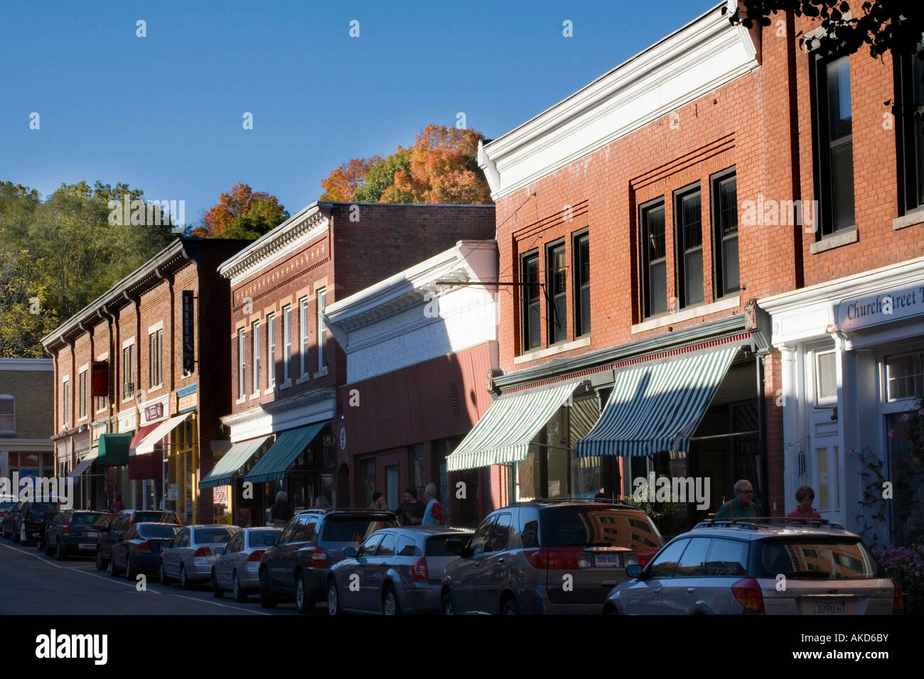 Quartiere degli affari di Great Barrington Massachusetts Foto Stock