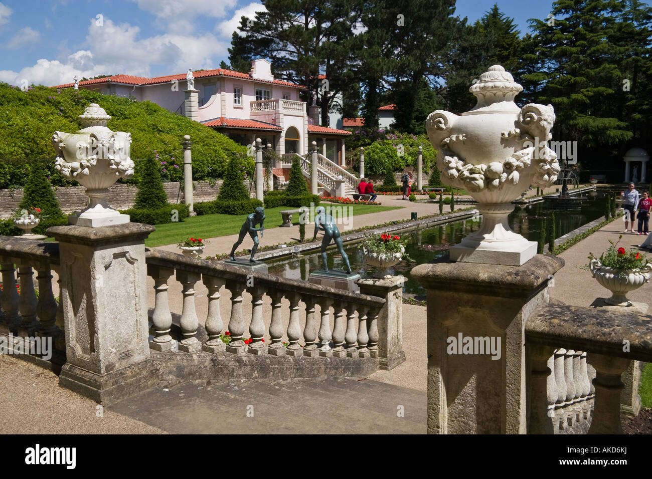 Il giardino italiano, Compton Acres, Poole, Dorset, Inghilterra Foto Stock