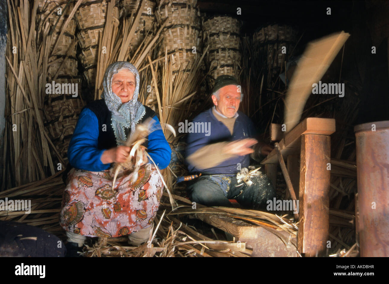 Cestello makers Beypazari Ankara Turchia Foto Stock