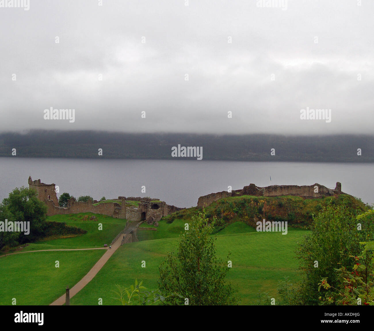 Castello Urquhart, Loch Ness, Scozia Foto Stock