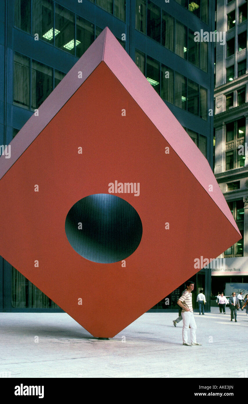 La scultura a marino Midland Bank, new york, Stati Uniti d'America Foto Stock