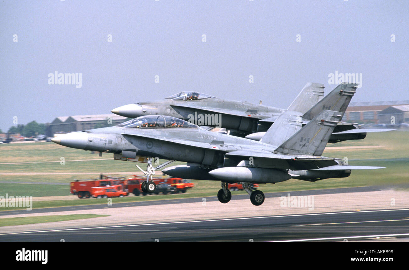 F-18 calabroni forze armate canadesi Foto Stock