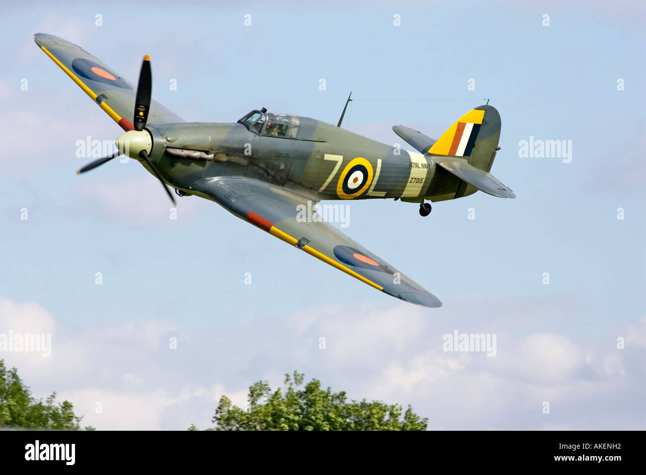 Un 1941 Royal Navy Hawker Hurricane del mare Foto Stock