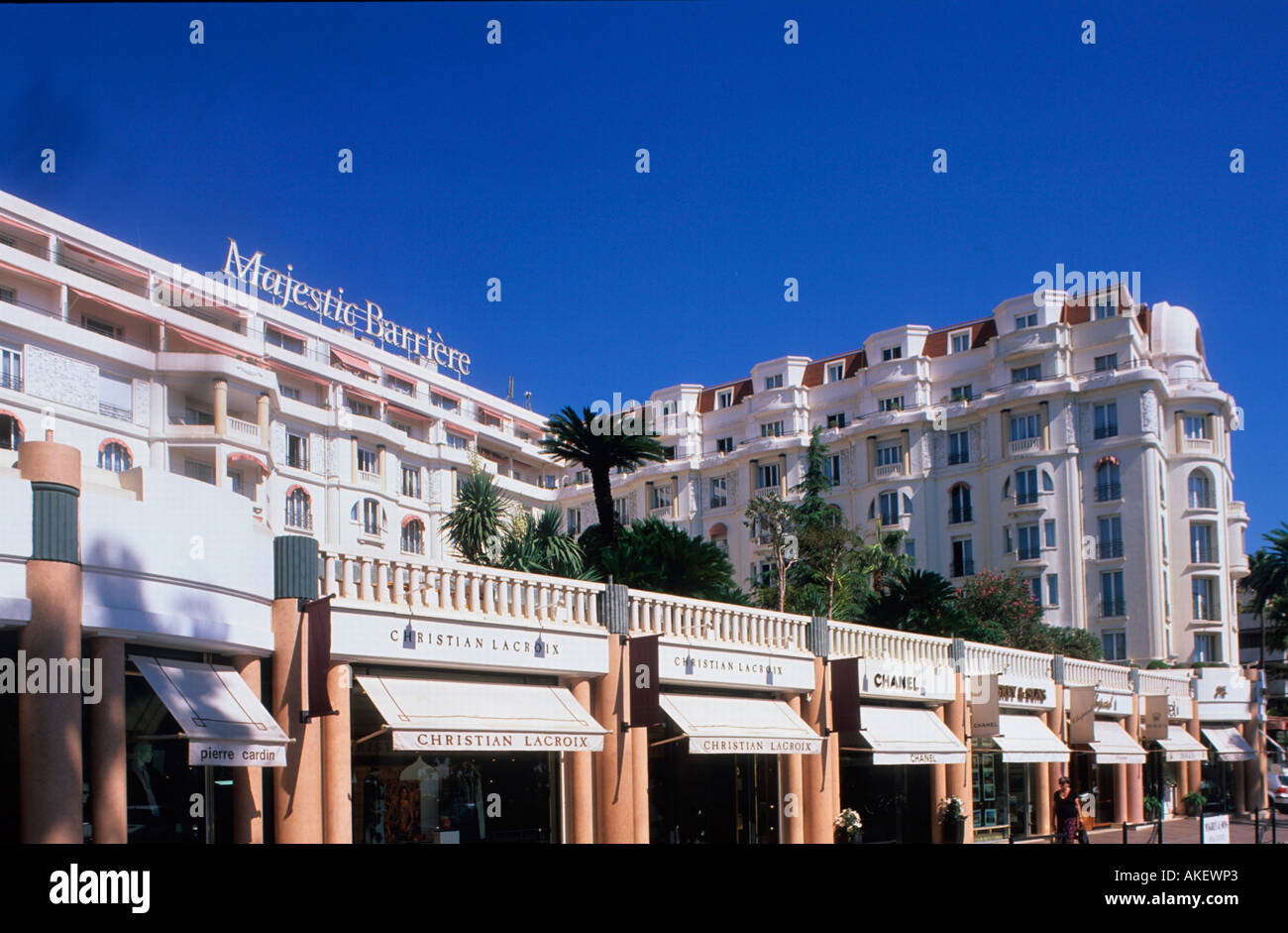 Frankreich, Cote d Azur, Cannes, l'Hotel Majestic Barrière am Boulevard de la Croisette Foto Stock