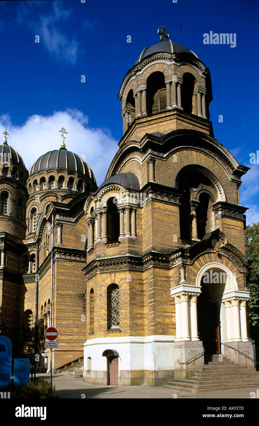 Lettland, Riga, Christi-Geburt-Kathedrale Foto Stock