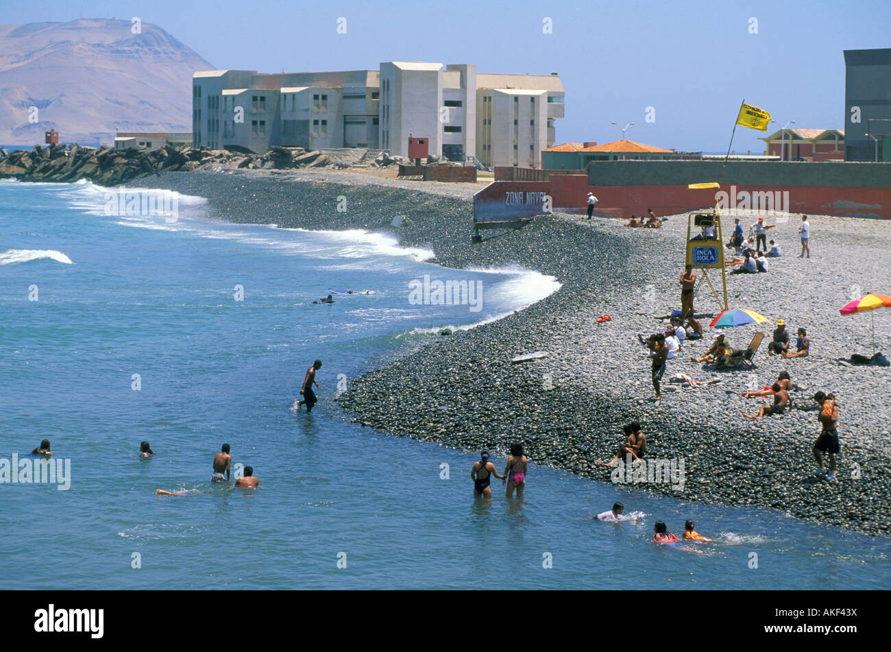 La punta beach, lima Callao, Perù Foto Stock
