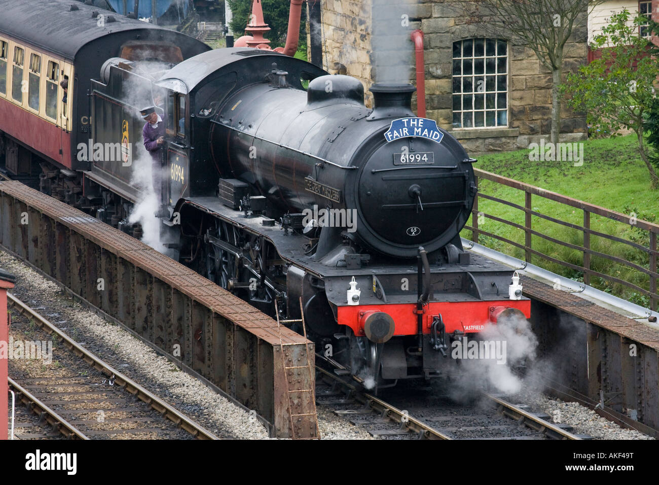 61994 Il Grande Marchese B1 No. 61264 Q6 No. 63395. NYMR North Yorkshire Moors Railway, Levisham, REGNO UNITO Foto Stock