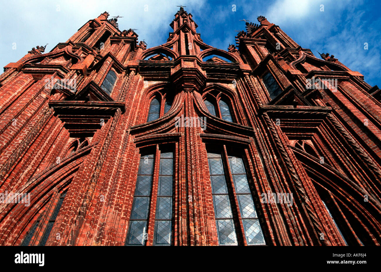 Osteuropa, Litauen, Vilnius, Altstadt, San Anna-Kirche Foto Stock