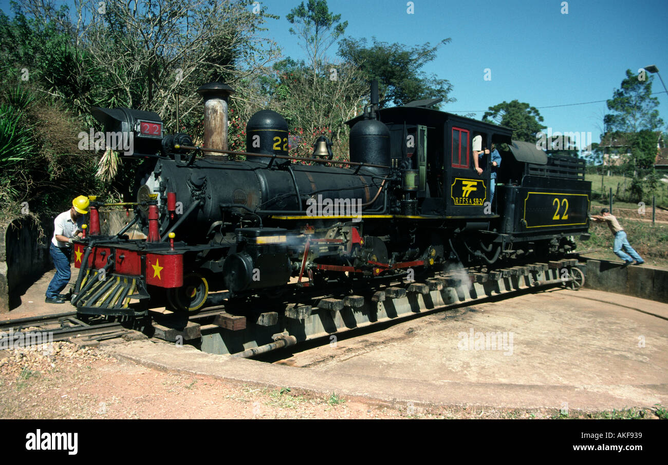 Turistica Treno a Vapore Sao Joao del Rei Minas Gerais Brasile Foto Stock
