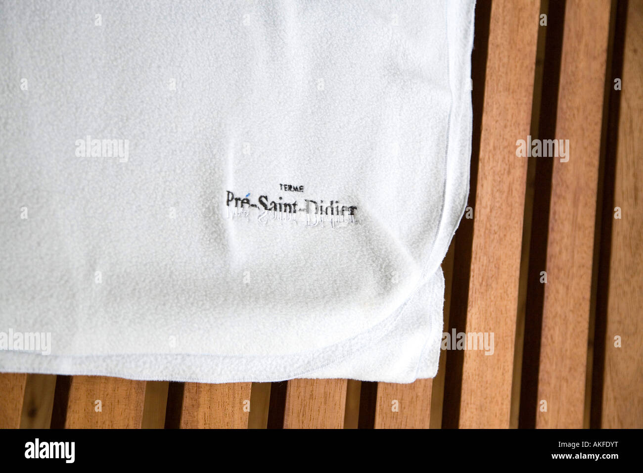 Area Relax, Pré-Saint-Didier bagni termali, Valle d'Aosta, Italia Foto Stock