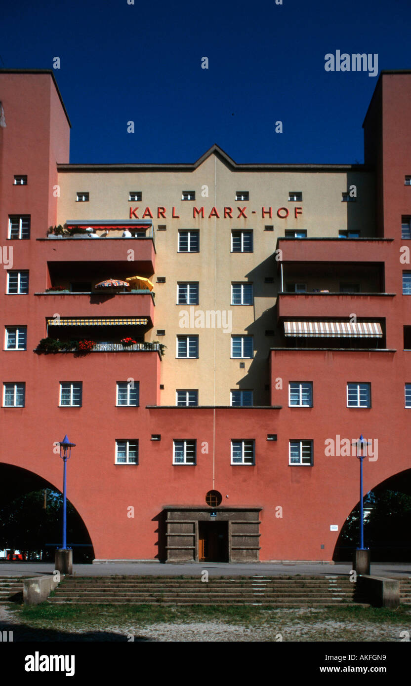 Österreich, Wien XIX, Döbling, Karl-Marx-Hof (1927-1930) Foto Stock