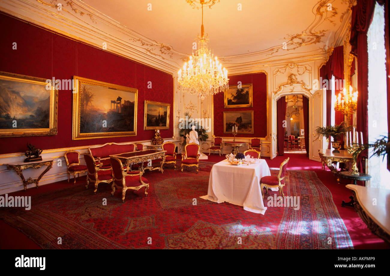 Österreich, Wien 1, im Kaiserappartments Reichskanzleitrakt der Hofburg, Großer Salon der Kaiserin Foto Stock