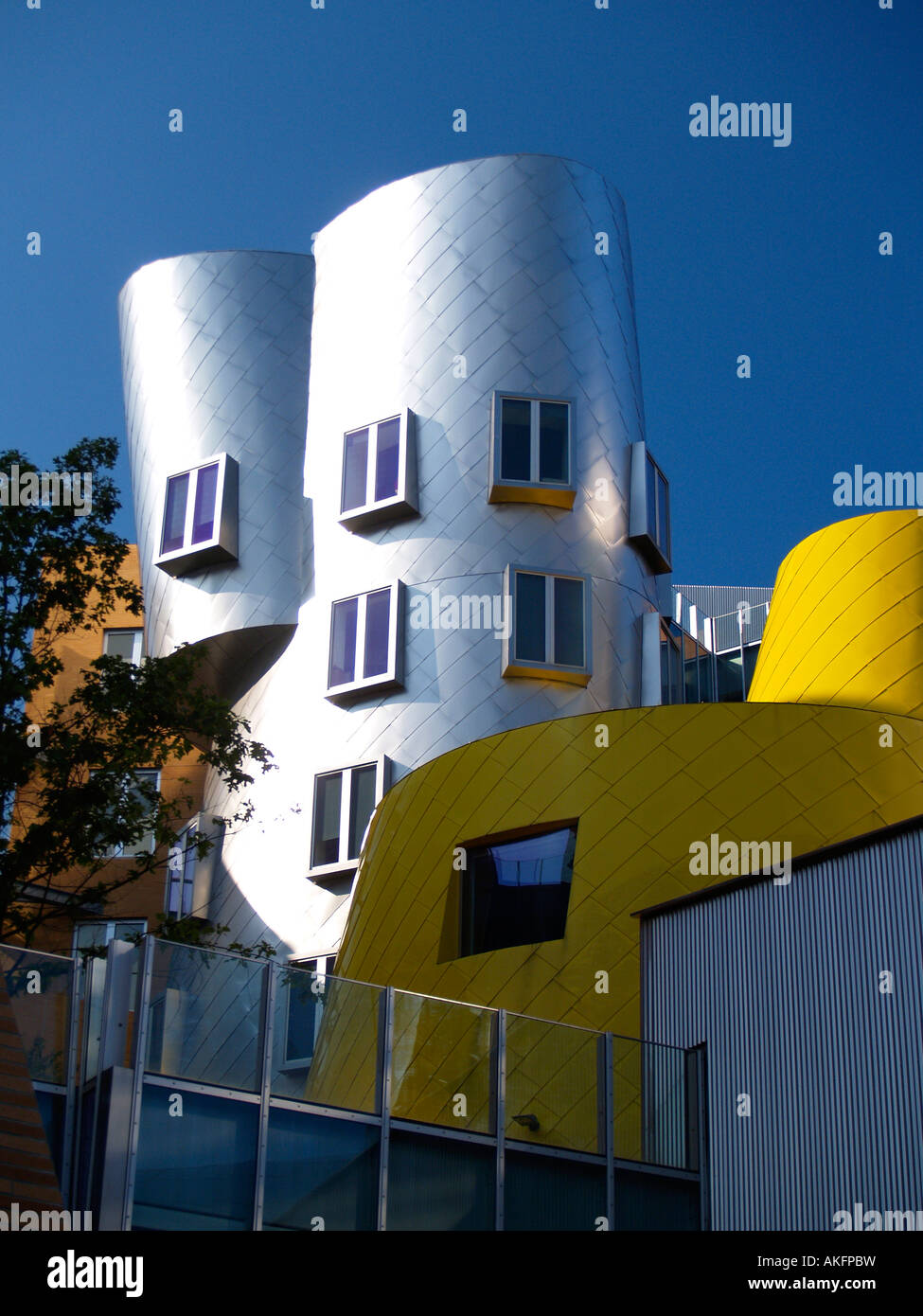 Il centro stata architetto Frank Gehry Massachusetts Institute of Technology Cambridge Massachusetts USA Foto Stock