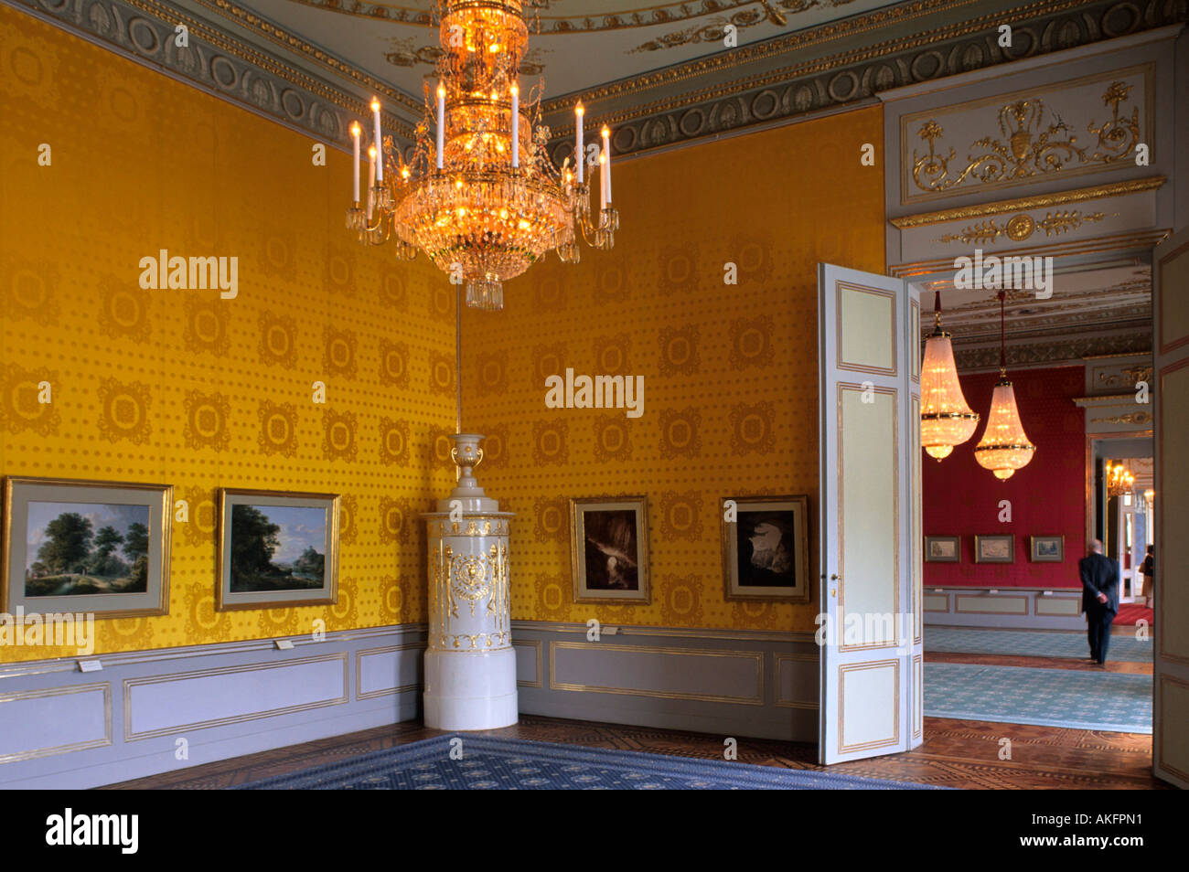 Österreich, Wien, Albertinaplatz, Palais Erzherzog Albrecht (Albertina), Billiardzimmer Foto Stock