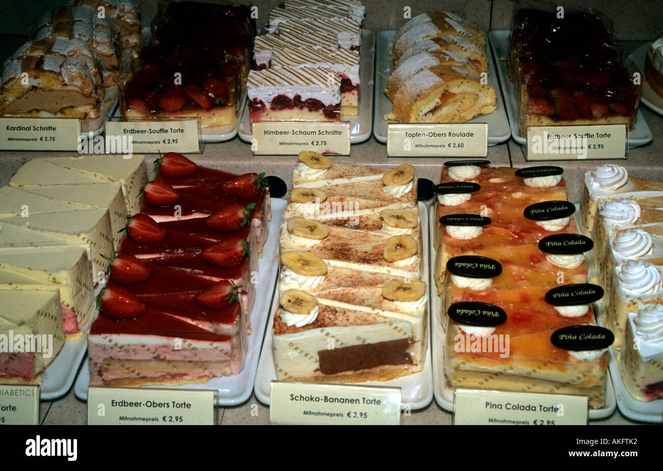 Österreich, Wien, Neuer Markt, Cafe Oberlaa Foto Stock