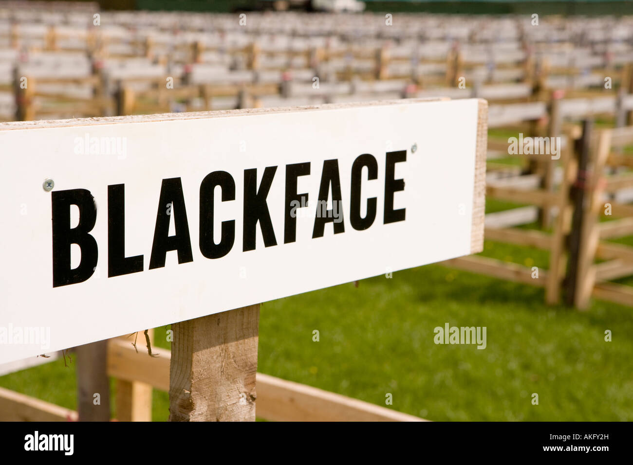 Dumfries e Lockerbie spettacolo agricolo chiuso a bestiame nel 2007 a causa dell'afta epizootica nel Regno Unito Scozia Foto Stock