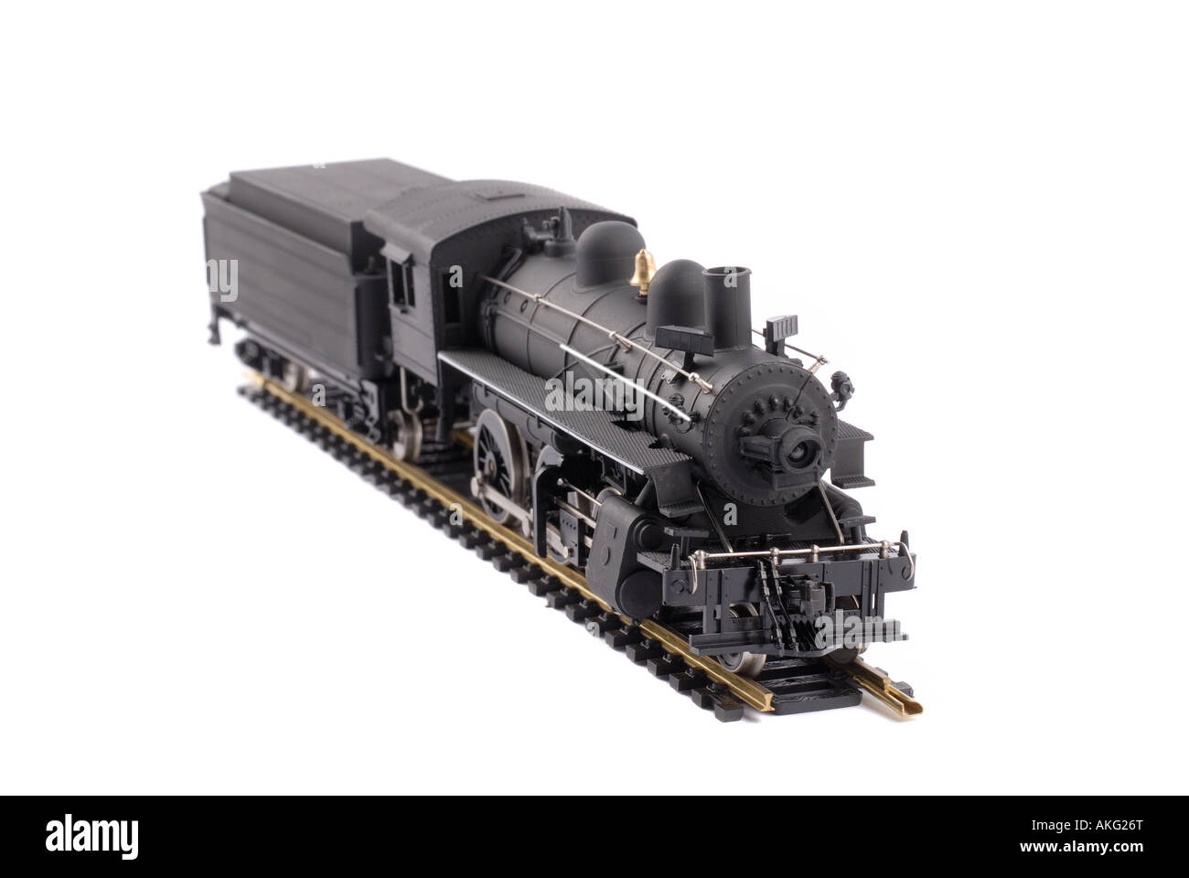 Modello in scala di una locomotiva a vapore del vecchio tempo 2-6-0 motore a vapore Mogol Foto Stock