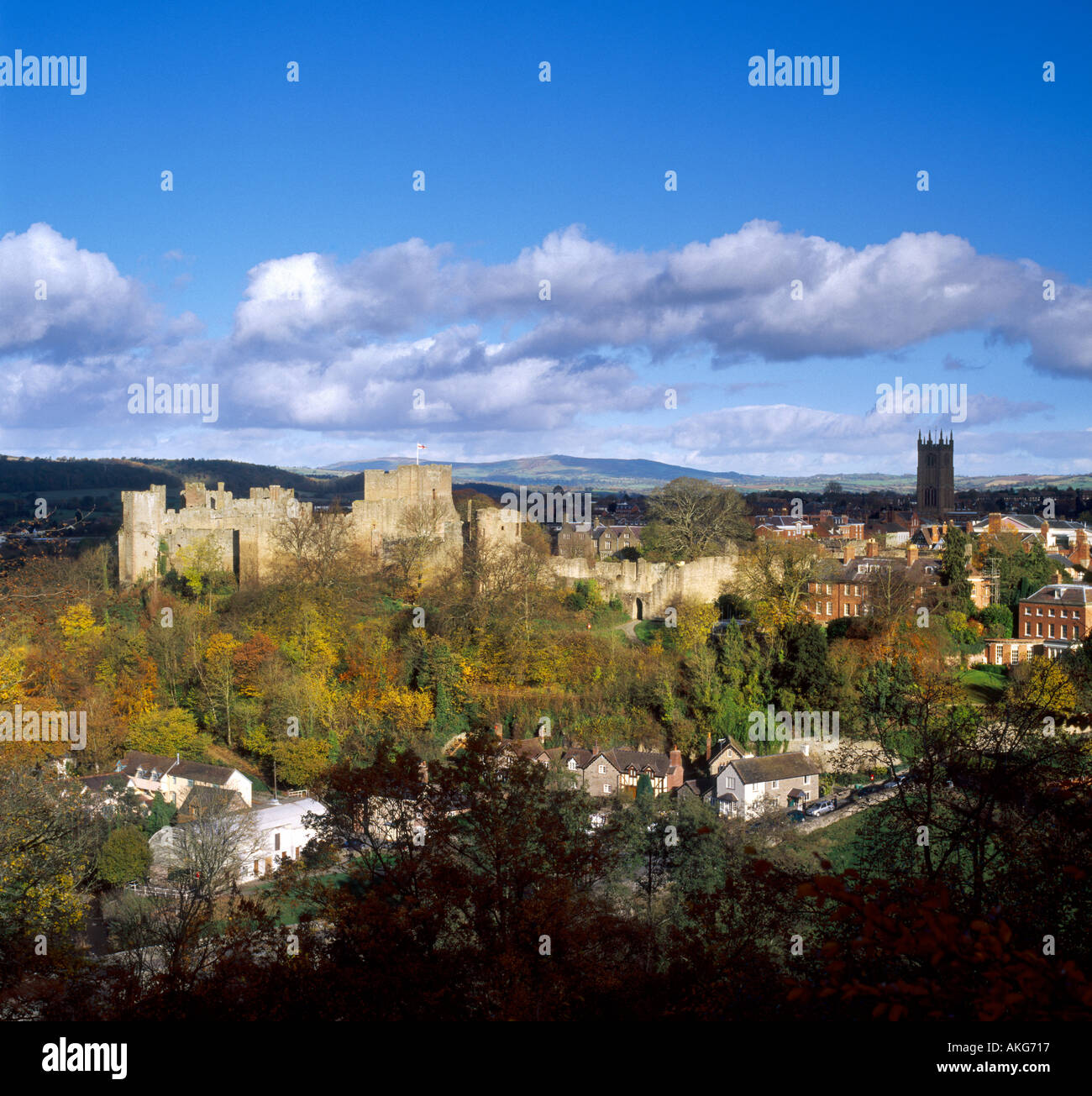 Castello di Ludlow Shropshire Inghilterra Foto Stock