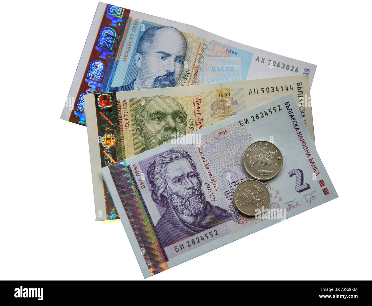 Lev bulgaro valuta Foto Stock