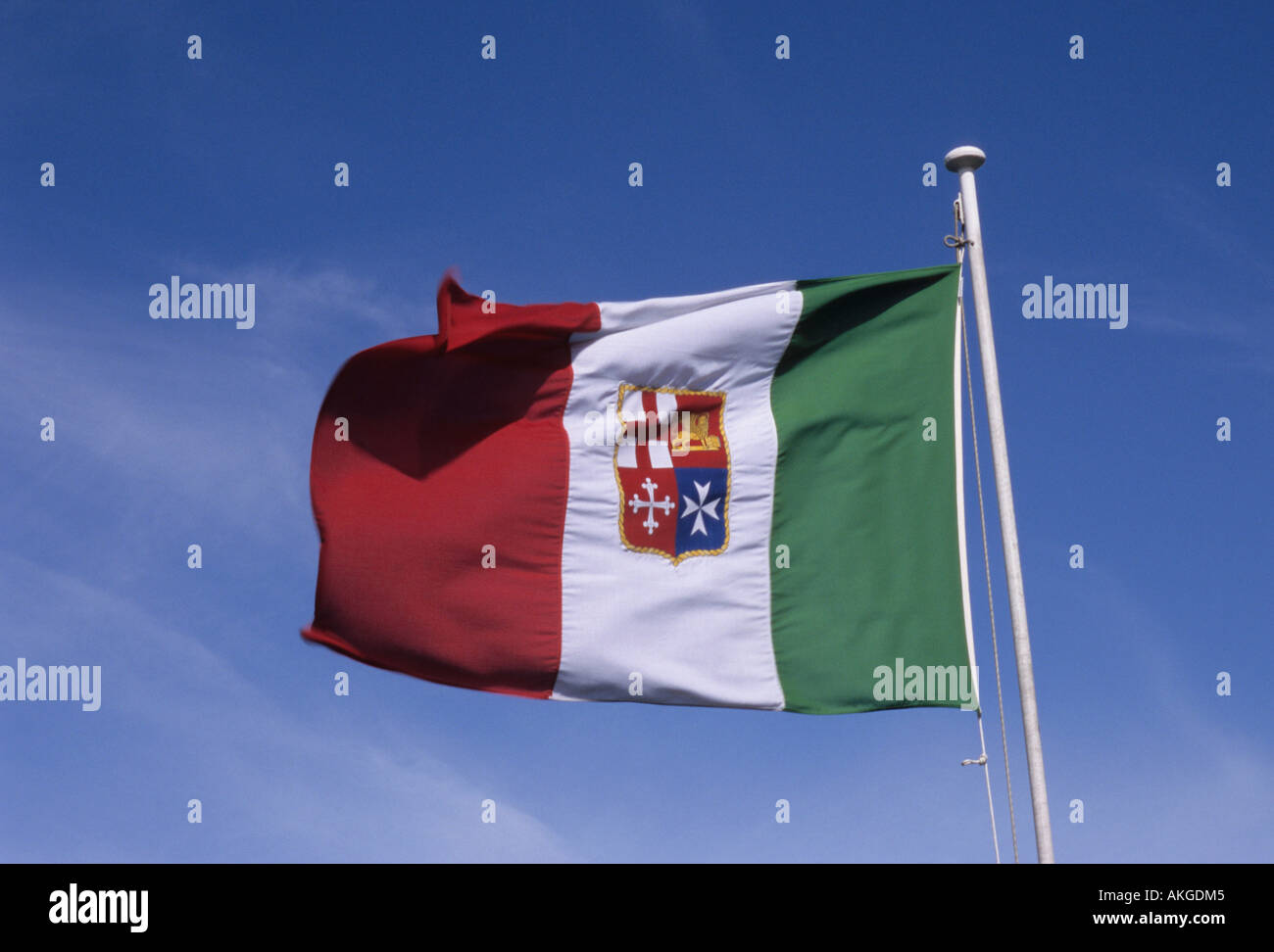 Nautica italiana bandiera Foto Stock