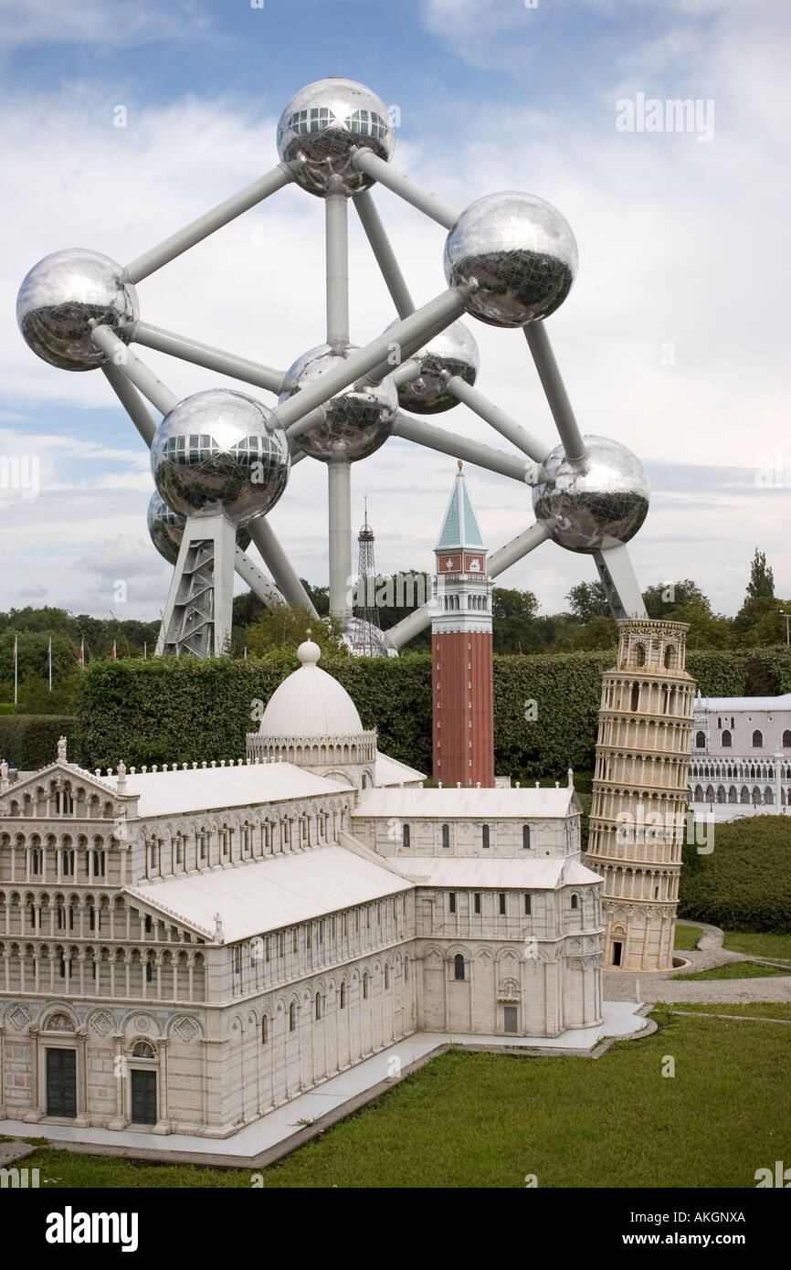 Bruparck Mini Europe Theme Park Bruxelles Belgio Foto Stock