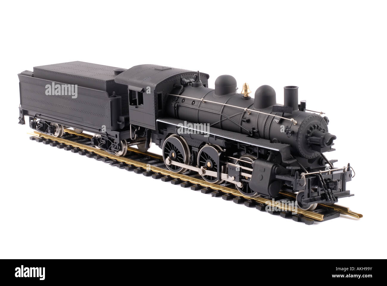 Scala modello North American locomotore ferroviario isolato su bianco Foto Stock