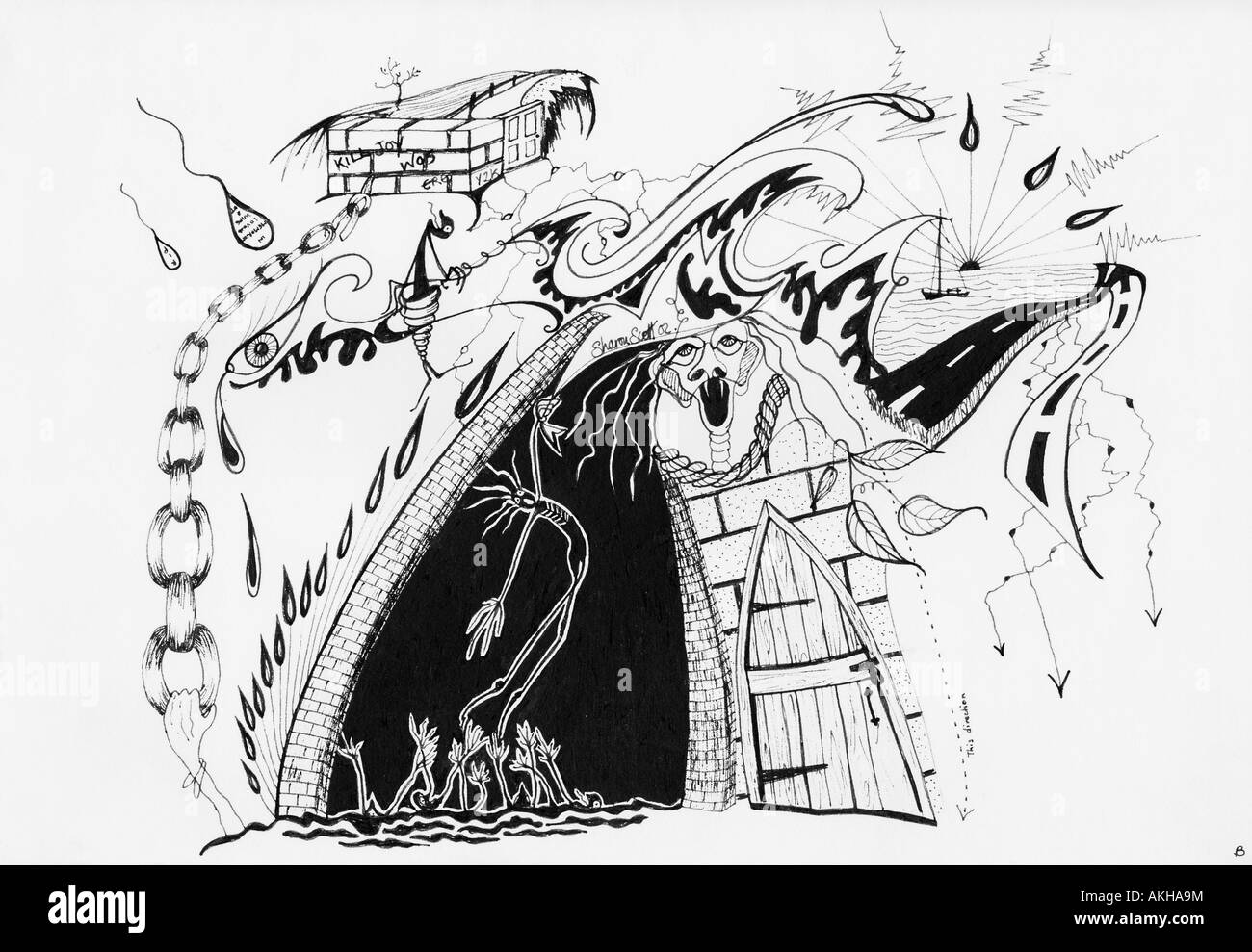 Disegno Scott Sharon Leeds West Yorkshire England Regno Unito Foto Stock