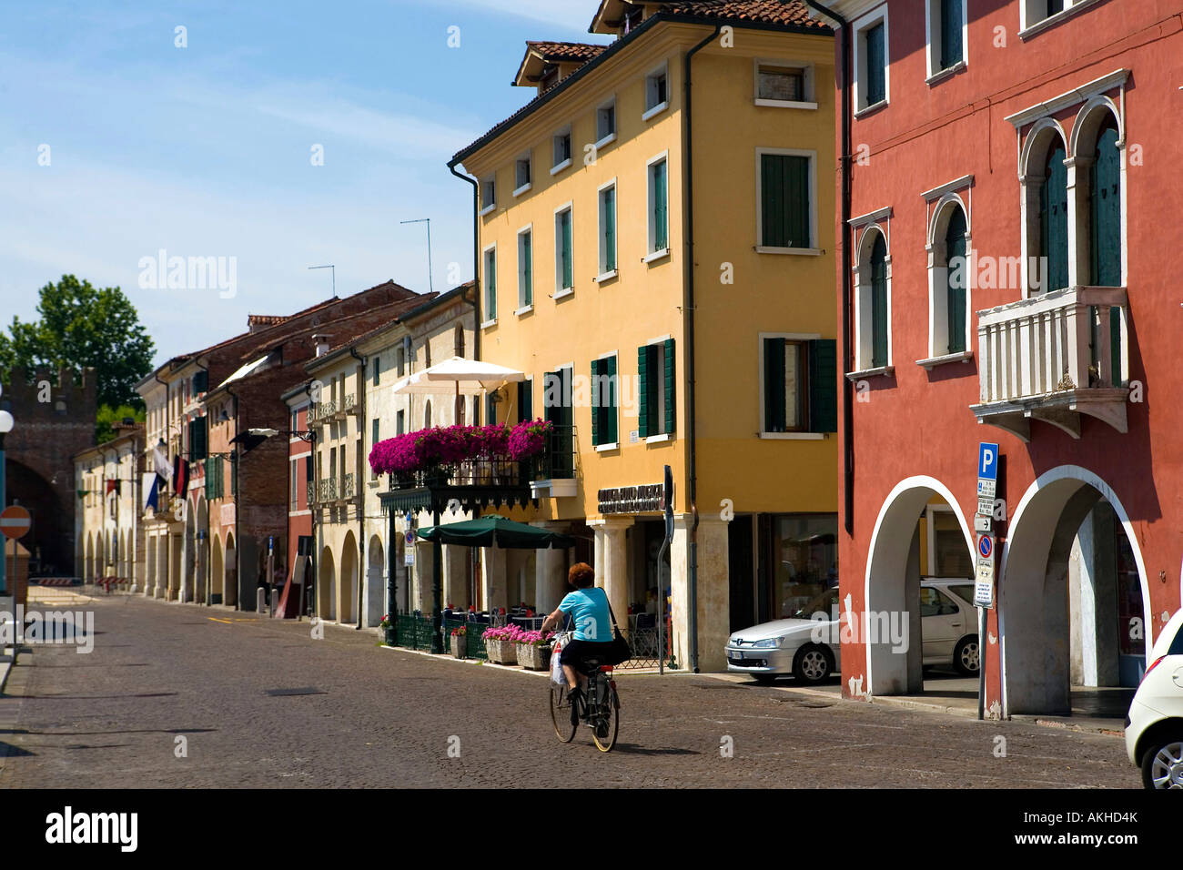 Centro storico di Noale, Veneto, Italia Foto stock - Alamy