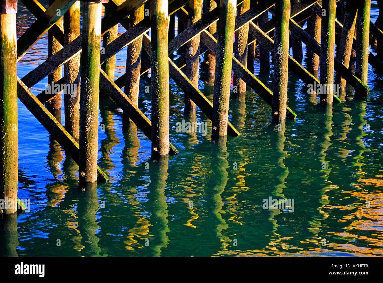 Pier riflessioni Foto Stock