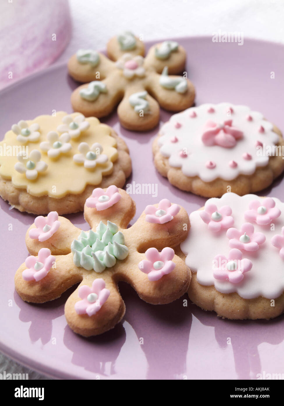 I biscotti fatti in casa i cookie i bambini vegetariani cibo editoriale Foto Stock