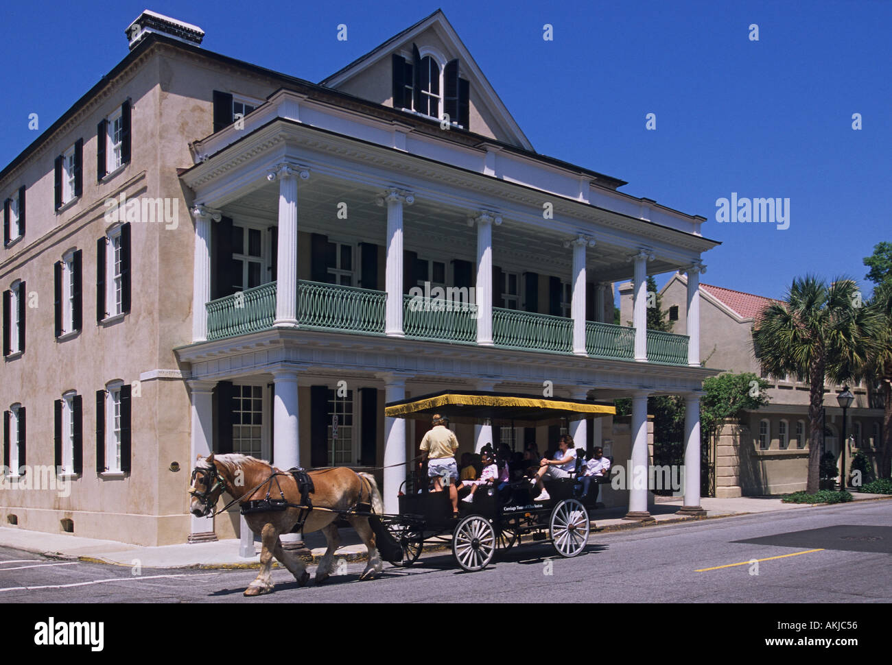 Carolina del Sud Charleston a cavallo e gite turistiche carrello Foto Stock
