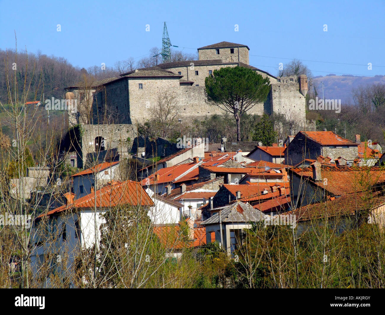 Castello del Piagnaro, Pontremoli, Toscana, Italia Foto Stock