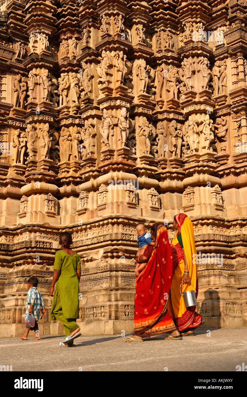 L'India, il Madhya Pradesh Khajuraho Foto Stock