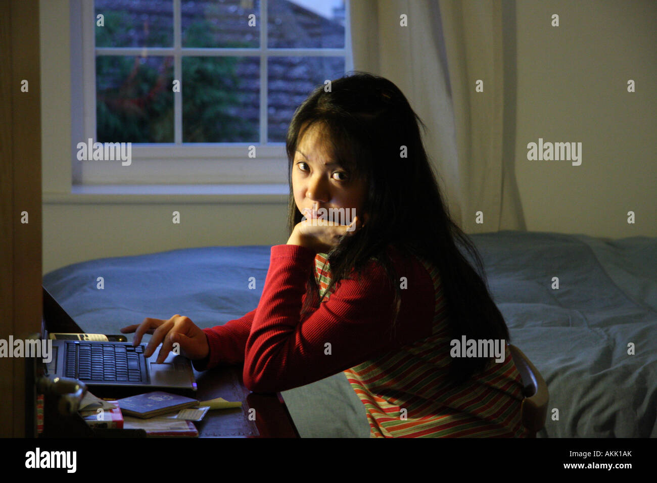 Studente cinese Foto Stock